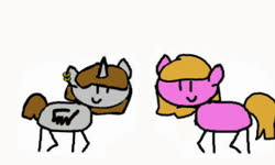 Size: 400x240 | Tagged: safe, oc, oc only, oc:peppery dust, oc:rema, alicorn, earth pony, pony, mlp in a nutshell
