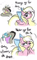 Size: 1272x2048 | Tagged: safe, artist:emberslament, discord, fluttershy, princess celestia, oc, oc:bay breeze, alicorn, draconequus, pegasus, pony, g4, always ship this, doodle, exploitable meme, female, male, mare, meme, my hero academia, op is a duck, op is trying to start shit, ship:discoshy, ship:dislestia, shipping, shipping war, simple background, straight, talking, text, white background