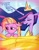 Size: 780x1000 | Tagged: safe, artist:spoosha, luster dawn, twilight sparkle, alicorn, pony, unicorn, g4, the last problem, chariot, crown, cyrillic, dialogue, history repeats itself, jewelry, older, older twilight, older twilight sparkle (alicorn), princess twilight 2.0, regalia, russian, translated in the comments, twilight sparkle (alicorn)