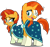 Size: 2494x2346 | Tagged: safe, artist:cloudy glow, artist:whalepornoz, edit, editor:slayerbvc, vector edit, sunburst, pony, unicorn, g4, bedroom eyes, blushing, clothes, coat markings, cute, duality, facial hair, female, glasses, goatee, high res, male, mare, r63 paradox, raised hoof, robe, rule 63, rule63betes, self ponidox, simple background, socks (coat markings), stallion, sunbetes, sunburst's cloak, sunburst's glasses, sunstone, transparent background, vector