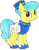 Size: 2040x2588 | Tagged: safe, artist:topsangtheman, golden hooves (g4), crystal pony, earth pony, pony, g4, clothes, female, hat, high res, looking at you, mare, simple background, solo, traditional art, transparent background