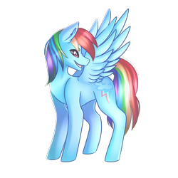 Size: 2200x2200 | Tagged: safe, artist:kurochhi, rainbow dash, pony, g4, female, high res, simple background, solo, transparent background