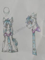 Size: 745x993 | Tagged: safe, artist:creature.exist, oc, oc only, oc:vardar.lucidity, bat pony, pony, solo, traditional art