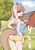 Size: 1624x2344 | Tagged: safe, artist:mintjuice, anthro, advertisement, ass, barn, boobs and butt pose, breasts, butt, clothes, commission, farm, female, fence, looking at you, mare, perky breasts, see-through, shorts, tree, your character here