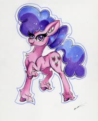 Size: 2415x2981 | Tagged: safe, artist:luxiwind, berry blend, berry bliss, pony, g4, female, friendship student, high res, solo, traditional art