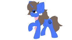 Size: 1920x1080 | Tagged: safe, artist:parabellumpony, oc, oc only, oc:parabellum blueberry, pony, unicorn, bow, clothes, scarf, simple background, solo, transparent background