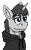Size: 1446x2299 | Tagged: safe, artist:summerium, oc, oc only, oc:santander, pony, unicorn, bags under eyes, clothes, ear fluff, hoodie, male, sierra nevada, simple background, solo, transparent background