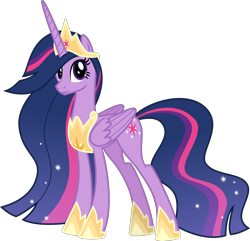 Size: 4146x4000 | Tagged: safe, artist:melisareb, twilight sparkle, alicorn, pony, g4, the last problem, .svg available, absurd resolution, crown, female, inkscape, jewelry, looking at you, mare, older, older twilight, older twilight sparkle (alicorn), princess twilight 2.0, regalia, simple background, solo, transparent background, twilight sparkle (alicorn), ultimate twilight, vector