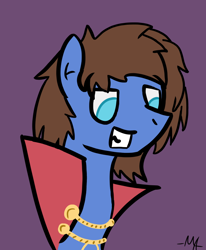 Size: 700x850 | Tagged: safe, artist:moonahd, oc, oc only, oc:bizarre song, earth pony, pony, cape, clothes, cute, earth pony oc, male, simple background, solo