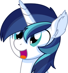 Size: 4093x4402 | Tagged: safe, artist:cyanlightning, shining armor, pony, unicorn, g4, absurd resolution, bust, cute, male, open mouth, shining adorable, simple background, solo, stallion, transparent background, vector