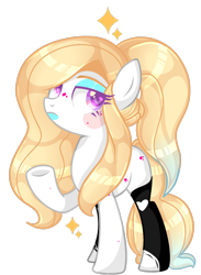 Size: 1280x1750 | Tagged: safe, artist:frostwyrmsfury, oc, oc only, oc:imperial lace, earth pony, pony, clothes, female, mare, simple background, socks, solo, transparent background