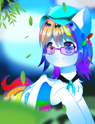 Size: 1000x1300 | Tagged: safe, oc, pegasus, pony, chinese, multicolored hair, pegasus oc, rainbow hair, wings