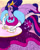 Size: 2400x3000 | Tagged: safe, artist:kabukihomewood, twilight sparkle, alicorn, anthro, g4, my little pony: friendship is magic, the last problem, alicornified, big breasts, breasts, busty twilight sparkle, clothes, crown, donut, dress, equestria girls outfit, female, food, gown, high res, huge breasts, impossibly large dress, jewelry, older, older twilight, older twilight sparkle (alicorn), poofy shoulders, princess twilight 2.0, race swap, regalia, tea, twilight sparkle (alicorn)