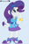 Size: 528x800 | Tagged: safe, artist:mirabuncupcakes15, rarity, equestria girls, g4, blue background, bracelet, clothes, cute, dress, female, high heels, jewelry, raribetes, shoes, simple background, skirt, smiling, solo