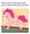 Size: 820x942 | Tagged: safe, edit, pinkie pie, earth pony, pony, g4, my little pony: friendship is magic, the one where pinkie pie knows, caption, deconstruct, falling apart, female, frown, image macro, implied therapy, literal minded, mare, meme, meta, modular, open mouth, pinkie pieces, solo, text, wat, wide eyes