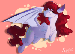 Size: 1390x1000 | Tagged: safe, artist:silentwulv, oc, oc only, bat pony, pony, solo