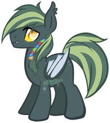 Size: 2187x2425 | Tagged: safe, artist:skulifuck, oc, oc only, bat pony, pony, bat pony oc, bat wings, fangs, high res, male, simple background, slit pupils, solo, stallion, transparent background, watermark, wings