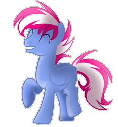 Size: 1916x2056 | Tagged: safe, artist:rainbows, oc, oc only, oc:steam loco, pegasus, pony, male, simple background, smiling, solo, stallion, transparent background