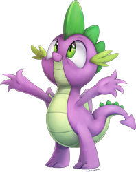 Size: 1326x1671 | Tagged: safe, artist:thebowtieone, spike, dragon, g4, cute, male, simple background, smiling, solo, spikabetes, transparent background, winged spike, wings