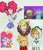 Size: 2857x3288 | Tagged: safe, artist:citi, applejack, fluttershy, pinkie pie, rainbow dash, rarity, earth pony, human, pegasus, pony, unicorn, g4, my little pony: friendship is magic, scare master, season 5, alternate hairstyle, animal costume, applelion, armpits, astrodash, clothes, costume, eye clipping through hair, eyebrows, eyebrows visible through hair, female, grin, high res, horn, humanized, mare, pinkie puffs, remane five, scene interpretation, screencap reference, sleeveless, smiling, smoldash, traditional art