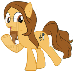 Size: 515x498 | Tagged: artist needed, source needed, safe, earth pony, pony, cropped, deviantart watermark, melissa gedeón, obtrusive watermark, simple background, transparent background, watermark