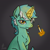 Size: 4020x4020 | Tagged: safe, artist:aberrantpegasus, lyra heartstrings, pony, unicorn, g4, :p, candle, female, fire, solo, tongue out