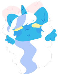 Size: 640x778 | Tagged: safe, artist:galaxystar007, oc, oc:fleurbelle, alicorn, pony, alicorn oc, blushing, bow, female, hair bow, horn, mare, simple background, transparent background, wings, yellow eyes