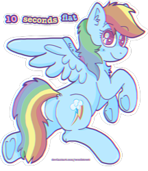 Size: 2429x2817 | Tagged: safe, artist:paamyu, rainbow dash, pegasus, pony, g4, 10 seconds flat, butt, chest fluff, cute, dashabetes, ear fluff, female, high res, leg fluff, looking at you, looking back, looking back at you, mare, no pupils, outline, plot, simple background, solo, transparent background