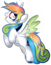Size: 552x707 | Tagged: safe, artist:skulifuck, oc, oc only, alicorn, pony, alicorn oc, base used, horn, looking up, multicolored hair, open mouth, rainbow hair, rearing, simple background, smiling, solo, transparent background, wings