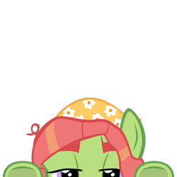 Size: 10000x10000 | Tagged: safe, artist:ace play, part of a set, tree hugger, earth pony, pony, g4, absurd resolution, cute, female, lidded eyes, looking at you, lurking, mrkat7214's "i see you" pony, peeking, simple background, solo, soon, transparent background, underhoof, vector
