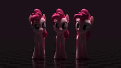 Size: 3840x2160 | Tagged: safe, artist:zgcbrony, pinkie pie, earth pony, pony, g4, 3d, blender, blender cycles, clone, high res, pinkie clone