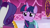 Size: 711x400 | Tagged: safe, screencap, rarity, twilight sparkle, alicorn, pony, unicorn, a-dressing memories, g4, my little pony: friendship is forever, clothes, dress, female, mare, smiling, twilight sparkle (alicorn)