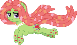 Size: 1500x884 | Tagged: safe, artist:cloudy glow, tree hugger, earth pony, pony, g4, female, mare, rainbow power, rainbow power-ified, simple background, solo, transparent background, vector