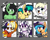 Size: 1534x1220 | Tagged: safe, artist:shinodage, oc, oc only, oc:apogee, oc:dyx, oc:filly anon, oc:little league, oc:luftkrieg, oc:nyx, oc:zala, alicorn, earth pony, pegasus, pony, zebra, clothes, female, filly, filly four (/mlp/), freckles, hat, looking at you, oc six, open mouth, raised hoof, six fanarts, smiling, smiling at you, smirk