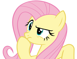 Size: 4326x3327 | Tagged: safe, artist:aplex, fluttershy, pegasus, pony, discordant harmony, g4, .ai available, bipedal, bipedal leaning, female, leaning, mare, simple background, solo, thinking, transparent background, vector