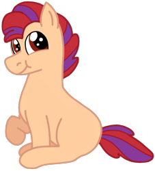 Size: 825x909 | Tagged: safe, artist:kindheart525, oc, oc only, oc:allegro jazz, earth pony, pony, kindverse, baby, baby pony, offspring, parent:apple bloom, parent:tender taps, parents:tenderbloom, simple background, solo, transparent background
