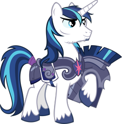 Size: 5019x5109 | Tagged: safe, artist:tales-fables, shining armor, pony, unicorn, g4, absurd resolution, armor, facial hair, helmet, male, simple background, solo, stallion, tail wrap, transparent background, vector