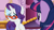 Size: 1600x900 | Tagged: safe, screencap, rarity, twilight sparkle, alicorn, pony, a-dressing memories, g4, my little pony: friendship is forever, 9now, boutique, drawer, glasses, mirror, rarity's glasses, twilight sparkle (alicorn)