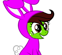 Size: 1215x1078 | Tagged: safe, artist:optimusv42, oc, oc only, oc:jungle heart, oc:jungle jewel, earth pony, pony, cute, easter, easter bunny, friendship troopers, holiday, jungle pony, my little pony friendship troopers, simple background, solo, transparent background