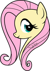 Size: 708x1005 | Tagged: safe, artist:cosmicwaltz, part of a set, fluttershy, pony, g4, bust, cute, female, mare, portrait, profile, shyabetes, simple background, solo, transparent background