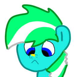 Size: 500x500 | Tagged: artist needed, safe, artist:hjqbrony, oc, oc only, oc:wyatt, pony, bust, simple background, solo, white background