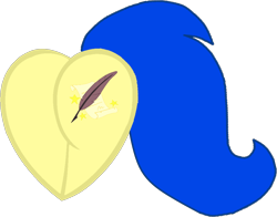 Size: 1016x797 | Tagged: safe, artist:assistantaiding, oc, oc only, oc:aiding assistant, pegasus, pony, butt, butt only, heart flank, photo, plot, rear view, simple background, solo, transparent background