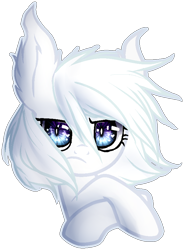 Size: 644x874 | Tagged: safe, artist:skulifuck, oc, oc only, oc:snow mist, earth pony, pony, base used, bust, crossed arms, ear fluff, earth pony oc, frown, simple background, solo, transparent background, unamused