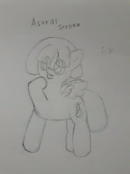 Size: 4128x3096 | Tagged: safe, oc, oc only, oc:astral stroke, pegasus, pony, solo, traditional art