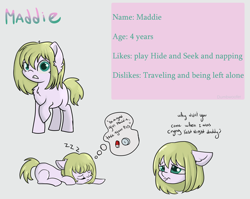 Size: 4400x3500 | Tagged: safe, artist:dumbwoofer, oc, oc only, oc:maddie, oc:madeleine, earth pony, human, pony, bad parenting, female, filly, sleeping, sleeping pills, solo