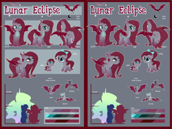 Size: 8000x6000 | Tagged: safe, artist:sataadoptandbase, oc, oc only, oc:enya lunar eclipse, bat, bat pony, pony, bat pony oc, bat wings, cutie mark, female, long hair, reference, shiny, solo, wings