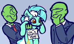 Size: 4300x2600 | Tagged: safe, artist:witchtaunter, lyra heartstrings, oc, oc:anon, pony, unicorn, g4, abuse, holding a pony, l.u.l.s., lyrabuse, note, pony shaming, simpsons did it
