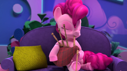 Size: 1920x1080 | Tagged: safe, screencap, pinkie pie, earth pony, pony, g4, hello pinkie pie, 3d, bagpipes, musical instrument, solo