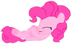 Size: 464x284 | Tagged: safe, artist:logan jones, edit, editor:logan jones, pinkie pie, earth pony, pony, g4, hello pinkie pie, 3d to 2d, cute, diapinkes, female, laughing, simple background, solo, trace, transparent background