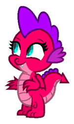 Size: 220x366 | Tagged: safe, artist:optimusv42, oc, oc only, oc:fire jewel the dragon, dragon, dragoness, female, friendship troopers, my little pony friendship troopers, recolor, simple background, solo, transparent background
